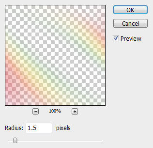 5-gaussian-blur1 Как создать простой, но элегантный абстрактный узор из спектральных линий в Photoshop