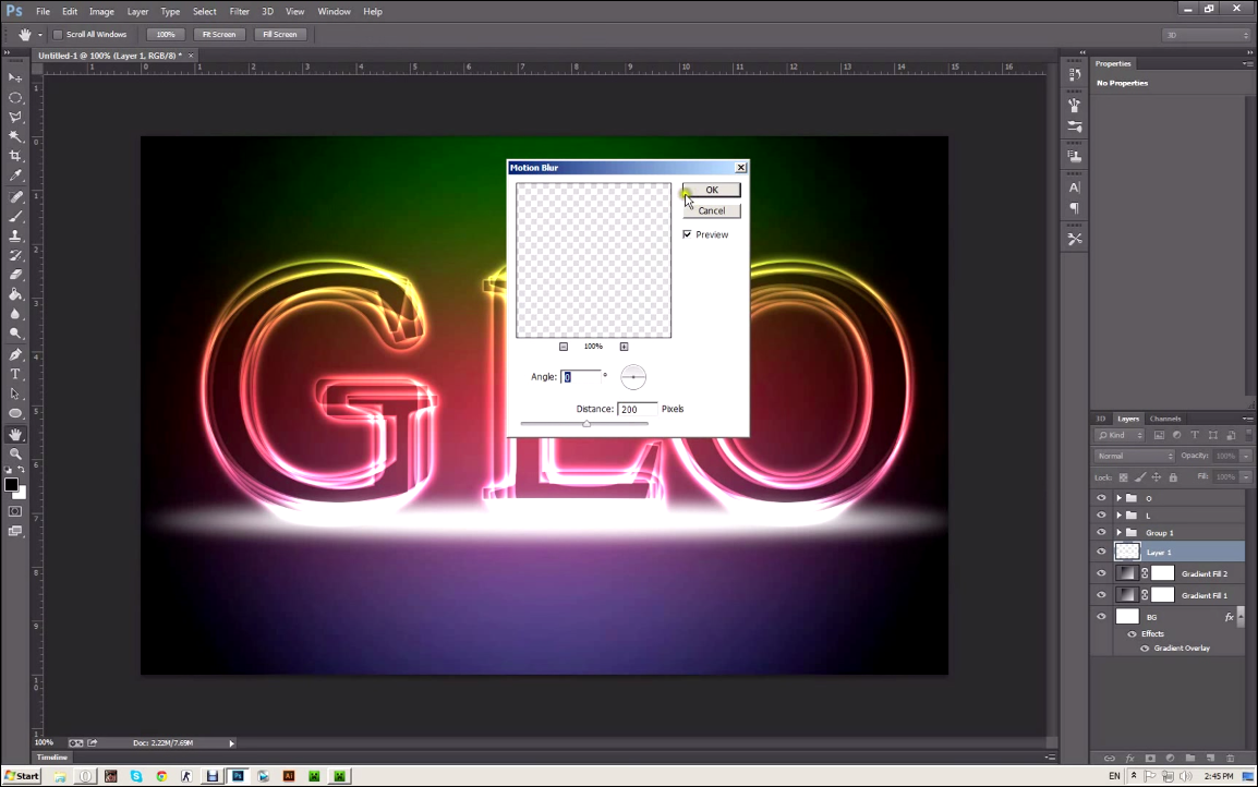 glow-13 Создание светящегося текста в Photoshop