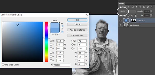 overlay-mode-new1 Как добавить цвет на старую фотографию в Photoshop