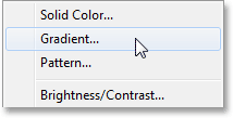 choosing-gradient1 Текст с эффектом взрыва в Photoshop