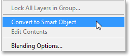 convert-to-smart-object1 Текст с эффектом взрыва в Photoshop