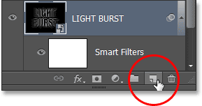 new-layer-icon1 Текст с эффектом взрыва в Photoshop