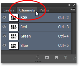 photoshop-channels-panel1 Текст с эффектом взрыва в Photoshop