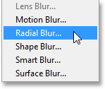 select-radial-blur1 Текст с эффектом взрыва в Photoshop