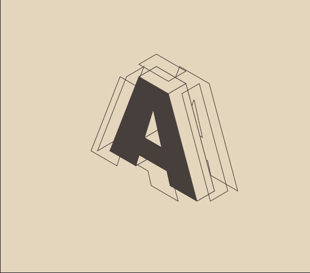 step141 3D-эффект разобранной буквы в Illustrator