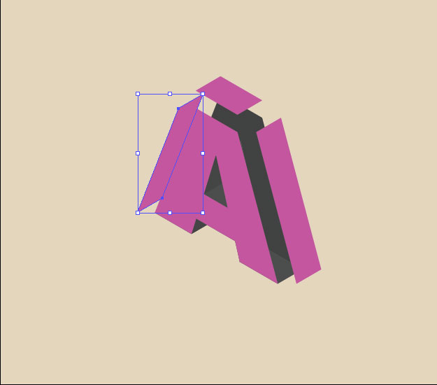step81 3D-эффект разобранной буквы в Illustrator