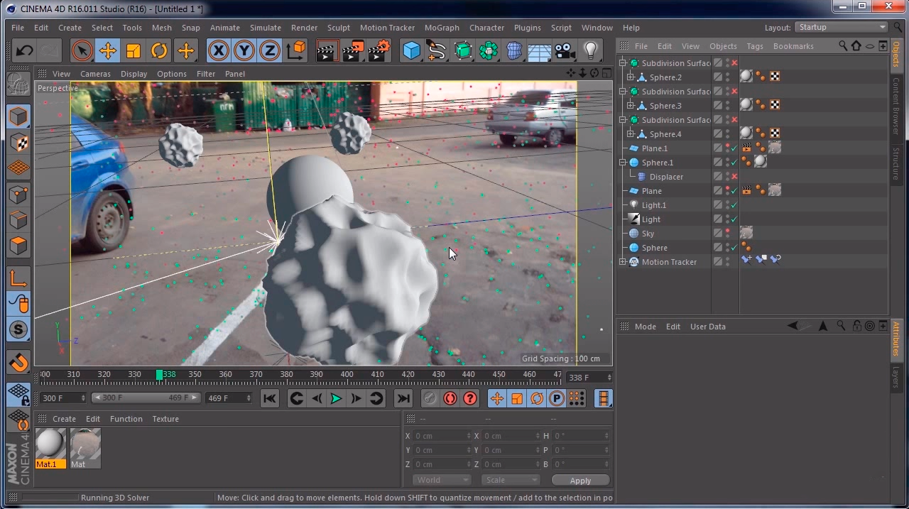 Motion Tracker в Cinema 4D